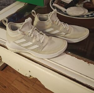 Women's Crazyflight Mid Volleyball Shoes Sneakers White Size 7